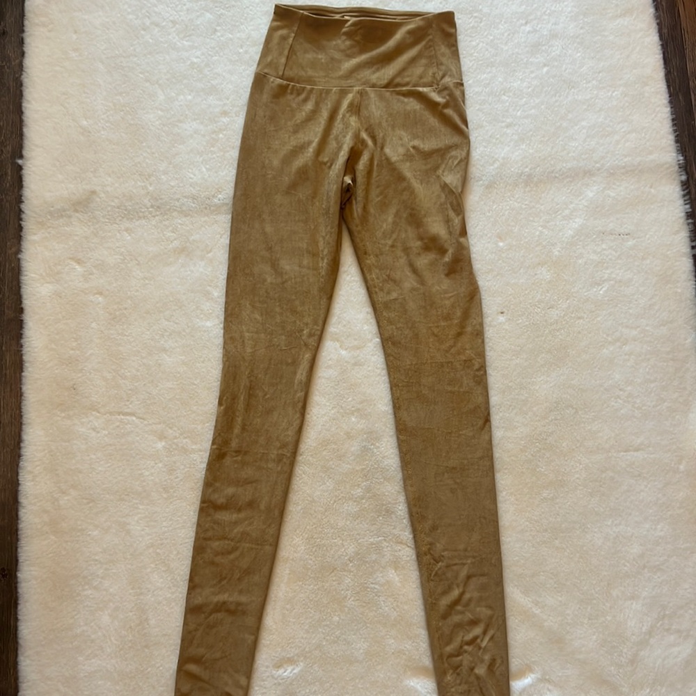 Faux suede legging